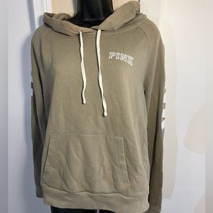 VS PINK Green Hoodie Size Large